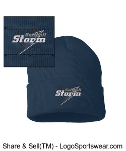 Sportsman 12 Inch Knit Beanie Design Zoom