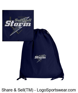 Liberty Bags Large Drawstring Backpack Design Zoom