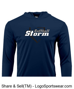 Paragon Adult Bahama Hooded Long Sleeve T-Shirt Design Zoom
