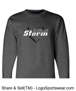 Champion Adult Powerblend Crewneck Sweatshirt Design Zoom