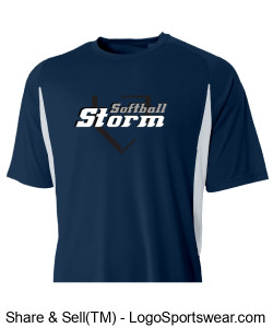A4 Adult Cooling Performance Color Blocked Crew Design Zoom