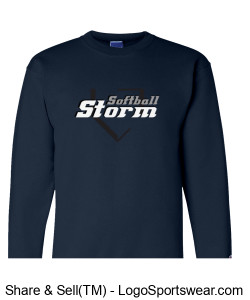 Champion Adult Powerblend Crewneck Sweatshirt Design Zoom